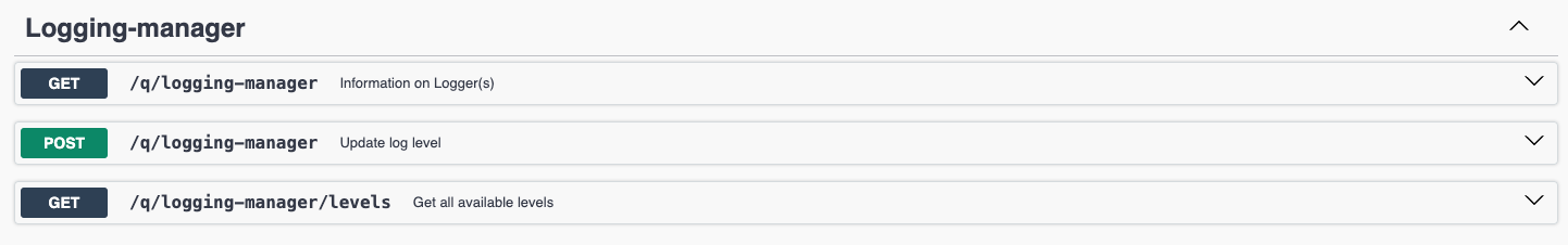 Logging Manager OpenAPI