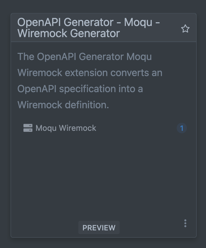 Moque Dev UI card
